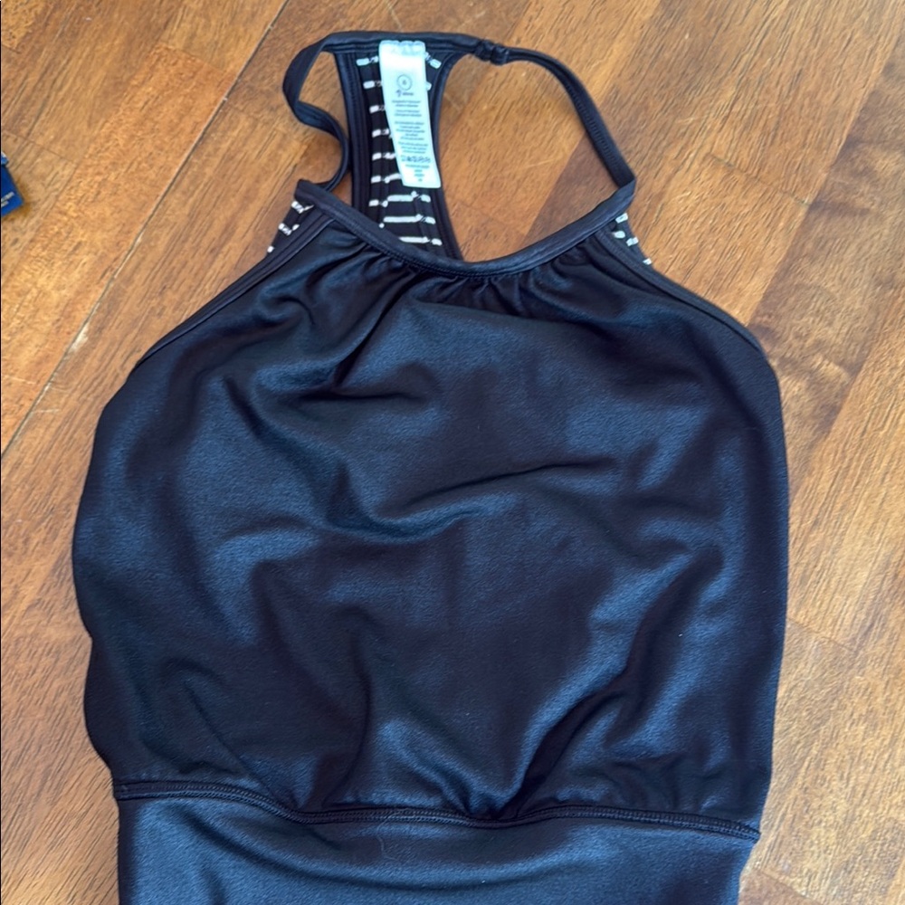 Black Kids One Piece Swimsuit